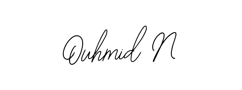 How to make Ouhmid N signature? Bearetta-2O07w is a professional autograph style. Create handwritten signature for Ouhmid N name. Ouhmid N signature style 12 images and pictures png