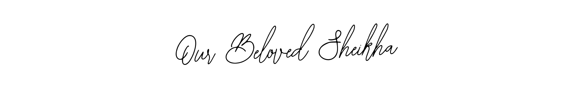 Here are the top 10 professional signature styles for the name Our Beloved Sheikha. These are the best autograph styles you can use for your name. Our Beloved Sheikha signature style 12 images and pictures png