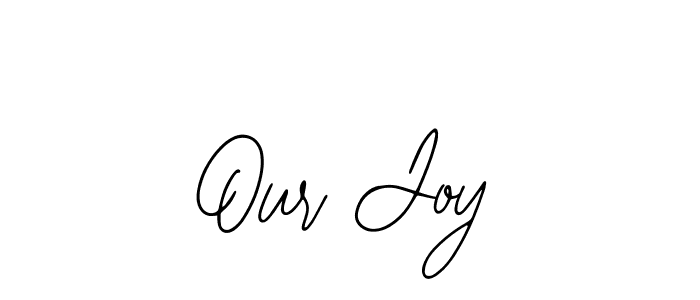 Design your own signature with our free online signature maker. With this signature software, you can create a handwritten (Bearetta-2O07w) signature for name Our Joy. Our Joy signature style 12 images and pictures png