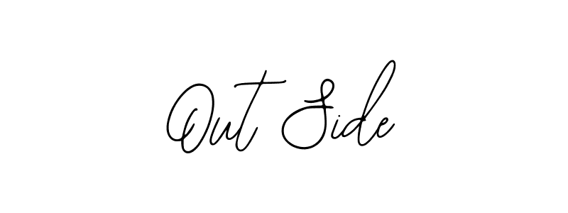 See photos of Out Side official signature by Spectra . Check more albums & portfolios. Read reviews & check more about Bearetta-2O07w font. Out Side signature style 12 images and pictures png