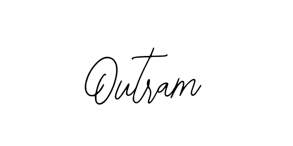 How to make Outram name signature. Use Bearetta-2O07w style for creating short signs online. This is the latest handwritten sign. Outram signature style 12 images and pictures png