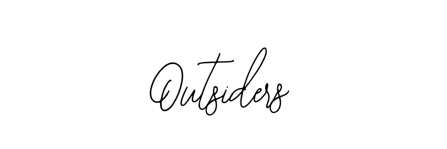 if you are searching for the best signature style for your name Outsiders. so please give up your signature search. here we have designed multiple signature styles  using Bearetta-2O07w. Outsiders signature style 12 images and pictures png