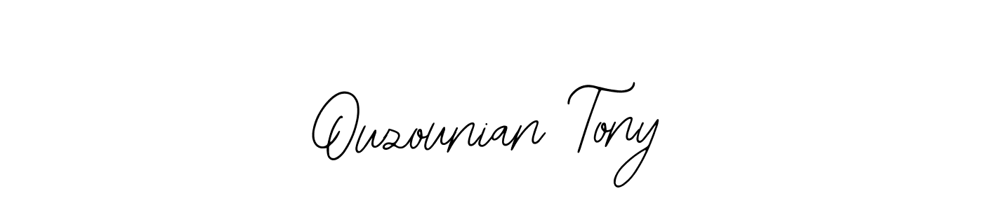 Similarly Bearetta-2O07w is the best handwritten signature design. Signature creator online .You can use it as an online autograph creator for name Ouzounian Tony. Ouzounian Tony signature style 12 images and pictures png