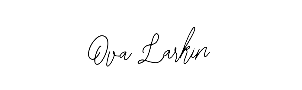 Design your own signature with our free online signature maker. With this signature software, you can create a handwritten (Bearetta-2O07w) signature for name Ova Larkin. Ova Larkin signature style 12 images and pictures png