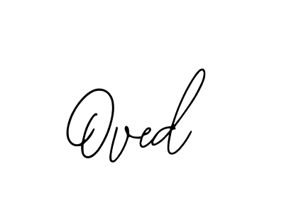 Design your own signature with our free online signature maker. With this signature software, you can create a handwritten (Bearetta-2O07w) signature for name Oved. Oved signature style 12 images and pictures png