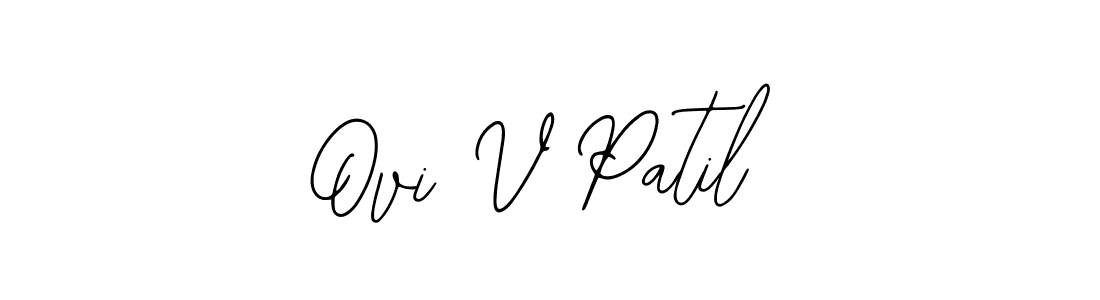 Make a beautiful signature design for name Ovi V Patil. With this signature (Bearetta-2O07w) style, you can create a handwritten signature for free. Ovi V Patil signature style 12 images and pictures png