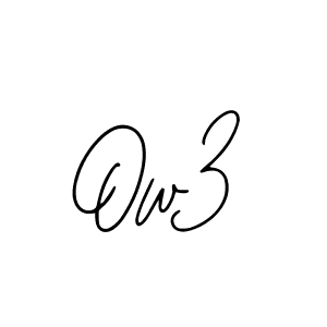 The best way (Bearetta-2O07w) to make a short signature is to pick only two or three words in your name. The name Ow3 include a total of six letters. For converting this name. Ow3 signature style 12 images and pictures png