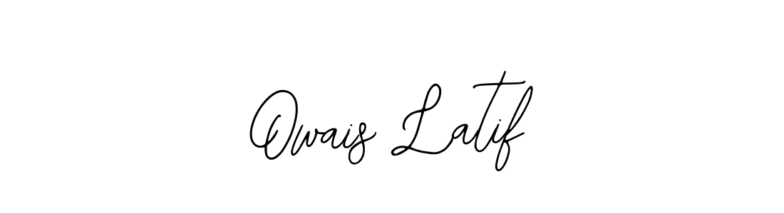 You should practise on your own different ways (Bearetta-2O07w) to write your name (Owais Latif) in signature. don't let someone else do it for you. Owais Latif signature style 12 images and pictures png