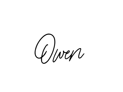 Use a signature maker to create a handwritten signature online. With this signature software, you can design (Bearetta-2O07w) your own signature for name Owen. Owen signature style 12 images and pictures png