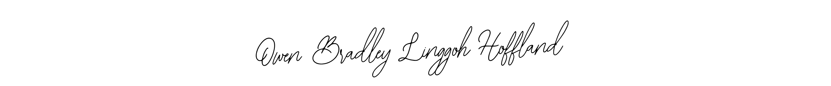 Design your own signature with our free online signature maker. With this signature software, you can create a handwritten (Bearetta-2O07w) signature for name Owen Bradley Linggoh Hoffland. Owen Bradley Linggoh Hoffland signature style 12 images and pictures png