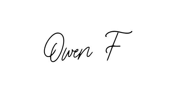 Similarly Bearetta-2O07w is the best handwritten signature design. Signature creator online .You can use it as an online autograph creator for name Owen F. Owen F signature style 12 images and pictures png