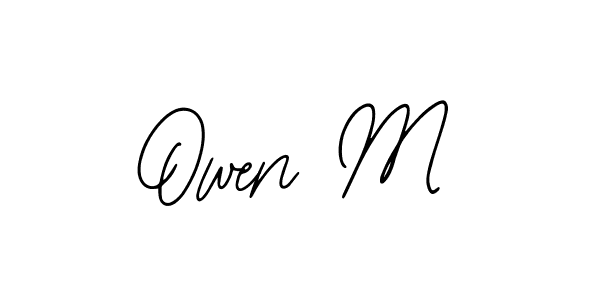 Make a beautiful signature design for name Owen M. With this signature (Bearetta-2O07w) style, you can create a handwritten signature for free. Owen M signature style 12 images and pictures png