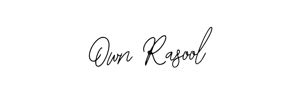 Own Rasool stylish signature style. Best Handwritten Sign (Bearetta-2O07w) for my name. Handwritten Signature Collection Ideas for my name Own Rasool. Own Rasool signature style 12 images and pictures png