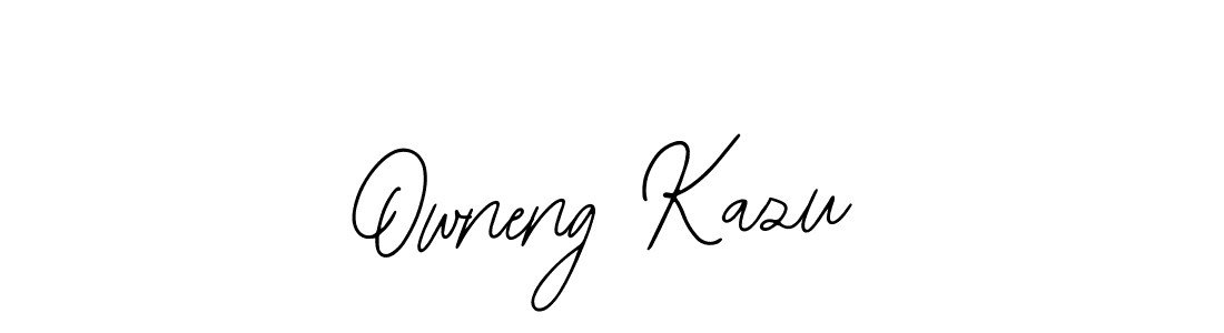 This is the best signature style for the Owneng Kazu name. Also you like these signature font (Bearetta-2O07w). Mix name signature. Owneng Kazu signature style 12 images and pictures png