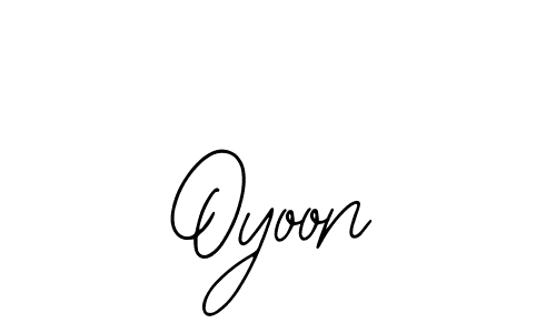 How to make Oyoon name signature. Use Bearetta-2O07w style for creating short signs online. This is the latest handwritten sign. Oyoon signature style 12 images and pictures png
