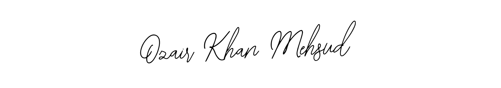 Design your own signature with our free online signature maker. With this signature software, you can create a handwritten (Bearetta-2O07w) signature for name Ozair Khan Mehsud. Ozair Khan Mehsud signature style 12 images and pictures png