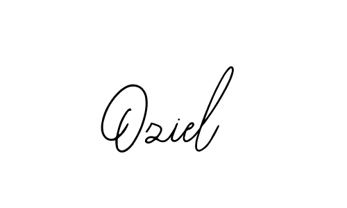 You should practise on your own different ways (Bearetta-2O07w) to write your name (Oziel) in signature. don't let someone else do it for you. Oziel signature style 12 images and pictures png