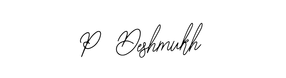 It looks lik you need a new signature style for name P  Deshmukh. Design unique handwritten (Bearetta-2O07w) signature with our free signature maker in just a few clicks. P  Deshmukh signature style 12 images and pictures png