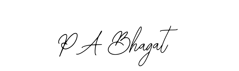 Make a beautiful signature design for name P A Bhagat. With this signature (Bearetta-2O07w) style, you can create a handwritten signature for free. P A Bhagat signature style 12 images and pictures png