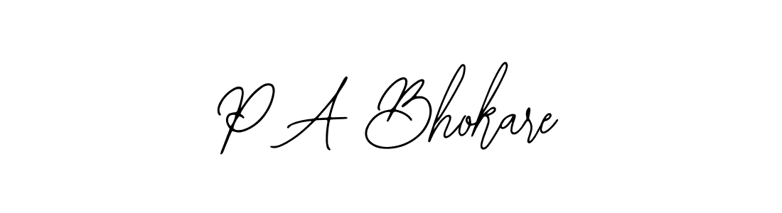 Make a beautiful signature design for name P A Bhokare. Use this online signature maker to create a handwritten signature for free. P A Bhokare signature style 12 images and pictures png