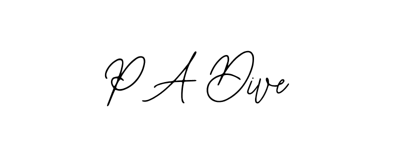 Similarly Bearetta-2O07w is the best handwritten signature design. Signature creator online .You can use it as an online autograph creator for name P A Dive. P A Dive signature style 12 images and pictures png