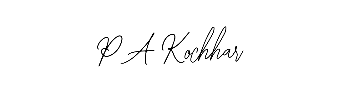 Make a beautiful signature design for name P A Kochhar. Use this online signature maker to create a handwritten signature for free. P A Kochhar signature style 12 images and pictures png