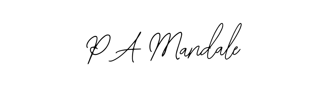 It looks lik you need a new signature style for name P A Mandale. Design unique handwritten (Bearetta-2O07w) signature with our free signature maker in just a few clicks. P A Mandale signature style 12 images and pictures png