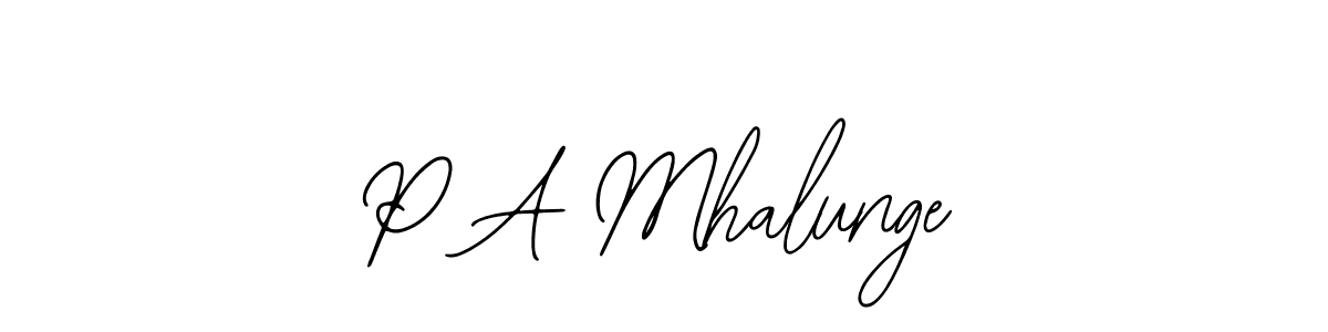 Best and Professional Signature Style for P A Mhalunge. Bearetta-2O07w Best Signature Style Collection. P A Mhalunge signature style 12 images and pictures png