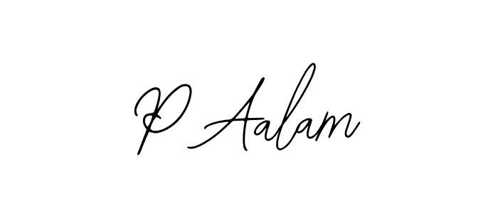 Bearetta-2O07w is a professional signature style that is perfect for those who want to add a touch of class to their signature. It is also a great choice for those who want to make their signature more unique. Get P Aalam name to fancy signature for free. P Aalam signature style 12 images and pictures png