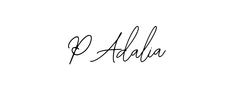 Create a beautiful signature design for name P Adalia. With this signature (Bearetta-2O07w) fonts, you can make a handwritten signature for free. P Adalia signature style 12 images and pictures png