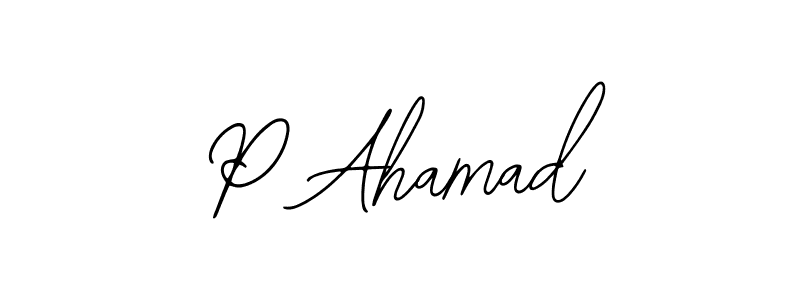 It looks lik you need a new signature style for name P Ahamad. Design unique handwritten (Bearetta-2O07w) signature with our free signature maker in just a few clicks. P Ahamad signature style 12 images and pictures png