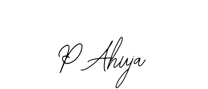 Best and Professional Signature Style for P Ahuja. Bearetta-2O07w Best Signature Style Collection. P Ahuja signature style 12 images and pictures png