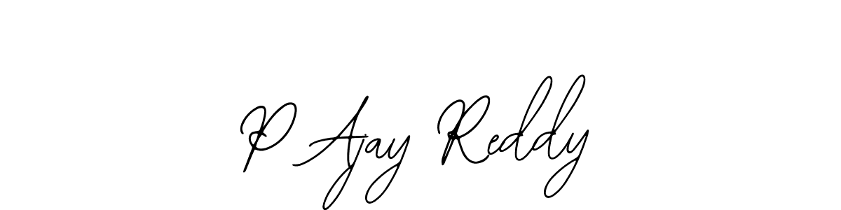 Create a beautiful signature design for name P Ajay Reddy. With this signature (Bearetta-2O07w) fonts, you can make a handwritten signature for free. P Ajay Reddy signature style 12 images and pictures png