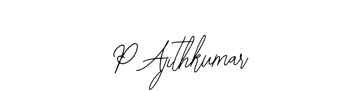 The best way (Bearetta-2O07w) to make a short signature is to pick only two or three words in your name. The name P Ajithkumar include a total of six letters. For converting this name. P Ajithkumar signature style 12 images and pictures png