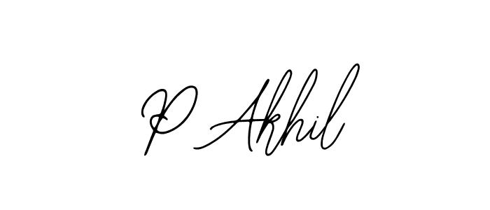 Also we have P Akhil name is the best signature style. Create professional handwritten signature collection using Bearetta-2O07w autograph style. P Akhil signature style 12 images and pictures png