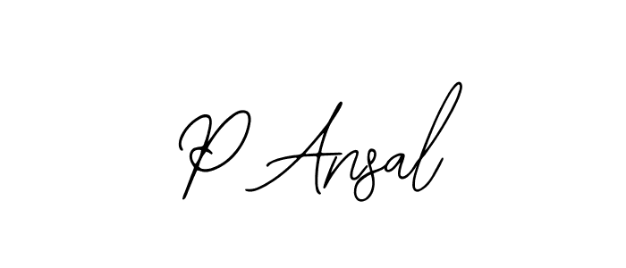 How to make P Ansal signature? Bearetta-2O07w is a professional autograph style. Create handwritten signature for P Ansal name. P Ansal signature style 12 images and pictures png
