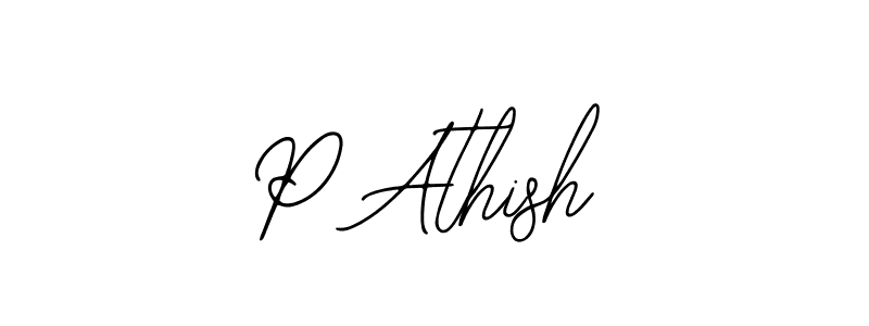 You should practise on your own different ways (Bearetta-2O07w) to write your name (P Athish) in signature. don't let someone else do it for you. P Athish signature style 12 images and pictures png