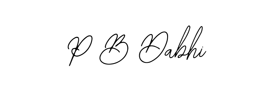 P B Dabhi stylish signature style. Best Handwritten Sign (Bearetta-2O07w) for my name. Handwritten Signature Collection Ideas for my name P B Dabhi. P B Dabhi signature style 12 images and pictures png