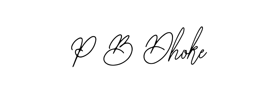 Also You can easily find your signature by using the search form. We will create P B Dhoke name handwritten signature images for you free of cost using Bearetta-2O07w sign style. P B Dhoke signature style 12 images and pictures png
