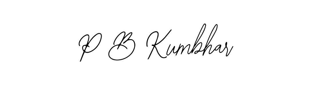 Similarly Bearetta-2O07w is the best handwritten signature design. Signature creator online .You can use it as an online autograph creator for name P B Kumbhar. P B Kumbhar signature style 12 images and pictures png