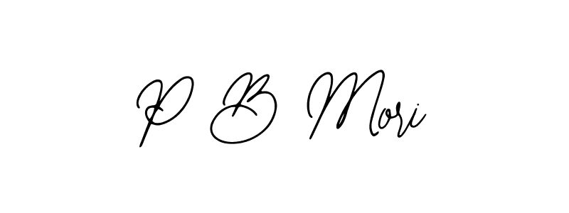 Also we have P B Mori name is the best signature style. Create professional handwritten signature collection using Bearetta-2O07w autograph style. P B Mori signature style 12 images and pictures png