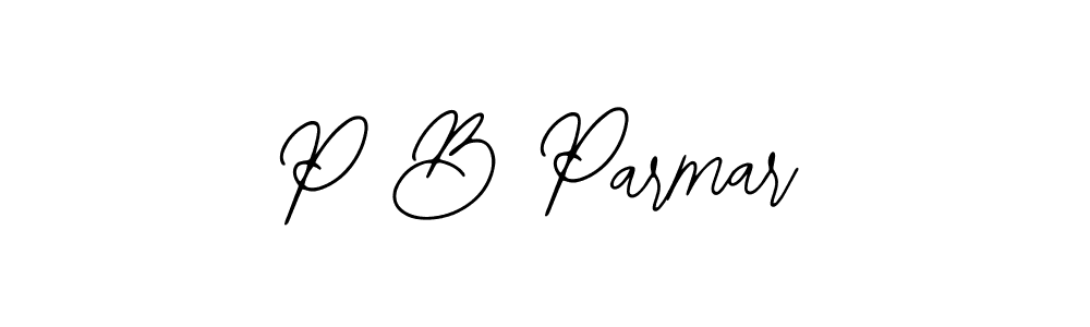 Also we have P B Parmar name is the best signature style. Create professional handwritten signature collection using Bearetta-2O07w autograph style. P B Parmar signature style 12 images and pictures png