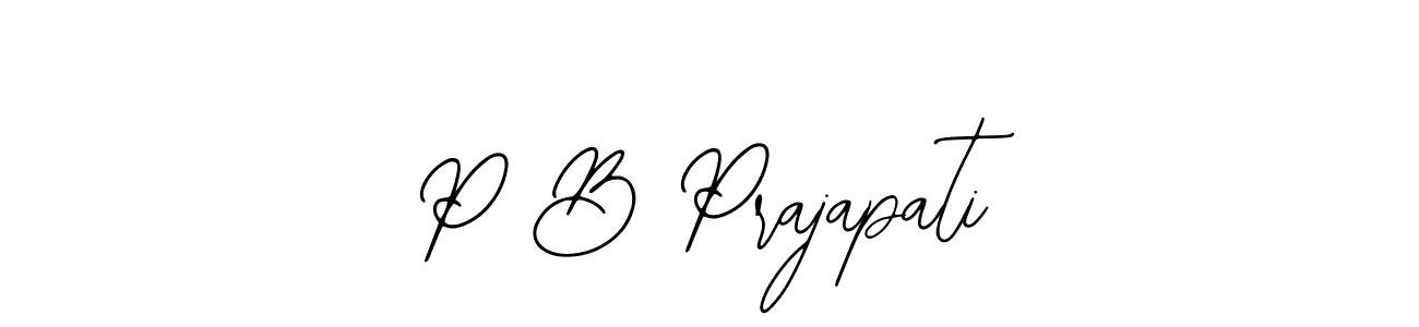 How to Draw P B Prajapati signature style? Bearetta-2O07w is a latest design signature styles for name P B Prajapati. P B Prajapati signature style 12 images and pictures png