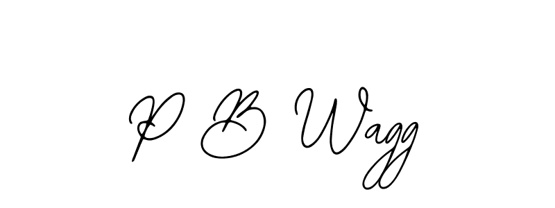 Create a beautiful signature design for name P B Wagg. With this signature (Bearetta-2O07w) fonts, you can make a handwritten signature for free. P B Wagg signature style 12 images and pictures png