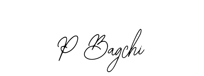 How to make P Bagchi signature? Bearetta-2O07w is a professional autograph style. Create handwritten signature for P Bagchi name. P Bagchi signature style 12 images and pictures png