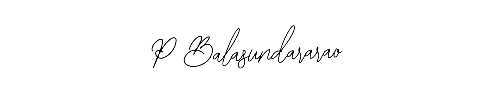 Make a beautiful signature design for name P Balasundararao. Use this online signature maker to create a handwritten signature for free. P Balasundararao signature style 12 images and pictures png