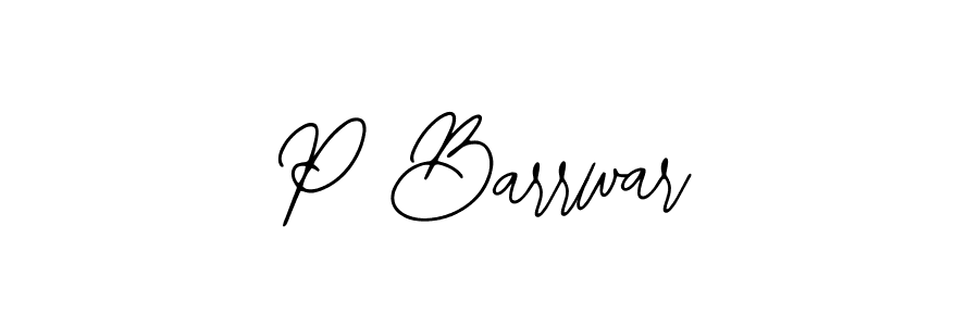 Make a beautiful signature design for name P Barrwar. With this signature (Bearetta-2O07w) style, you can create a handwritten signature for free. P Barrwar signature style 12 images and pictures png