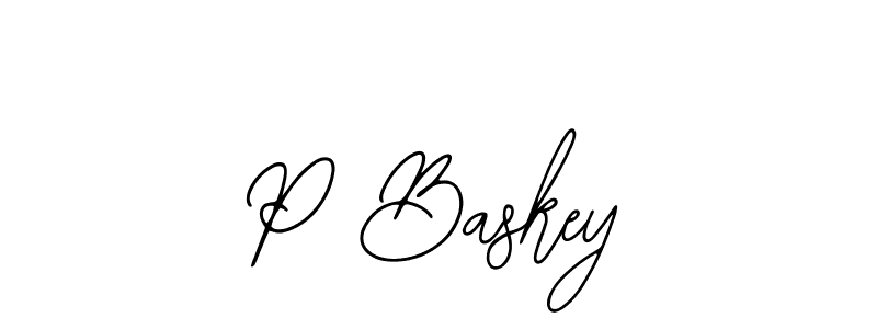 Bearetta-2O07w is a professional signature style that is perfect for those who want to add a touch of class to their signature. It is also a great choice for those who want to make their signature more unique. Get P Baskey name to fancy signature for free. P Baskey signature style 12 images and pictures png