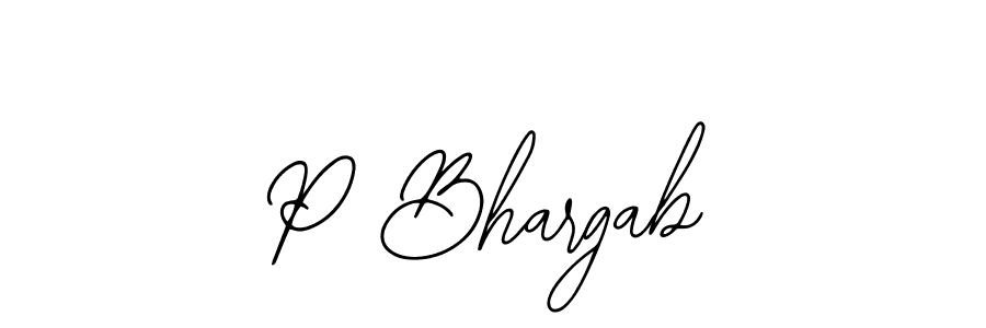 How to Draw P Bhargab signature style? Bearetta-2O07w is a latest design signature styles for name P Bhargab. P Bhargab signature style 12 images and pictures png