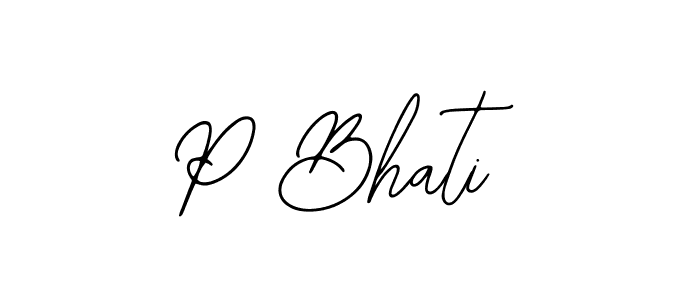 Similarly Bearetta-2O07w is the best handwritten signature design. Signature creator online .You can use it as an online autograph creator for name P Bhati. P Bhati signature style 12 images and pictures png